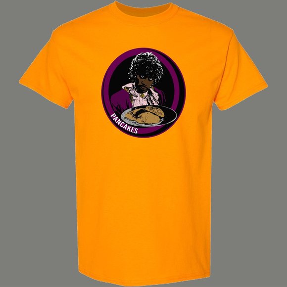 Pancakes MF Serving Em Up Comedy Style Quality Shirt - Picture 5 of 6